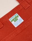 Close up of Everyday Tote Bag in Paprika