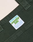Close up of Everyday Tote Bag in Swamp Green