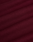 Fabric close up of the Red Wine Long Sleeve Burly Tee