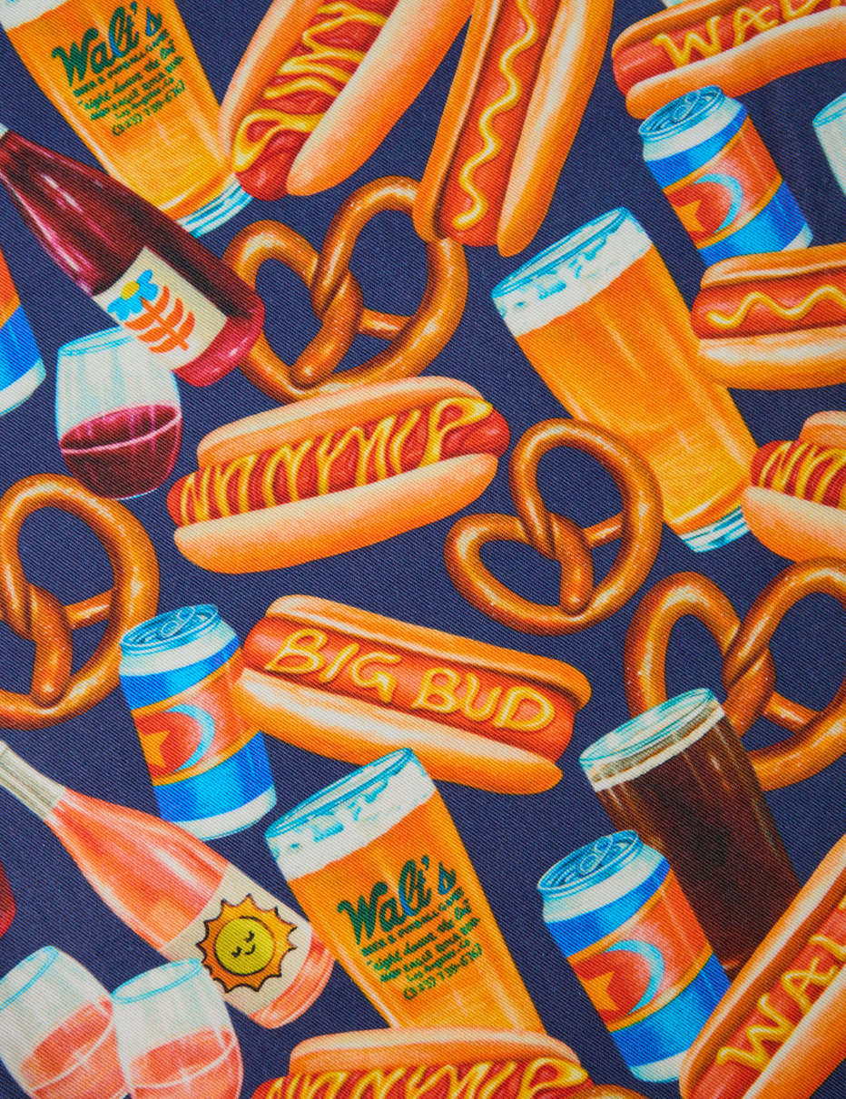 Short Sleeve Jumpsuit - Hot Dog & Beer & Wine & Pretzels – BIG BUD PRESS