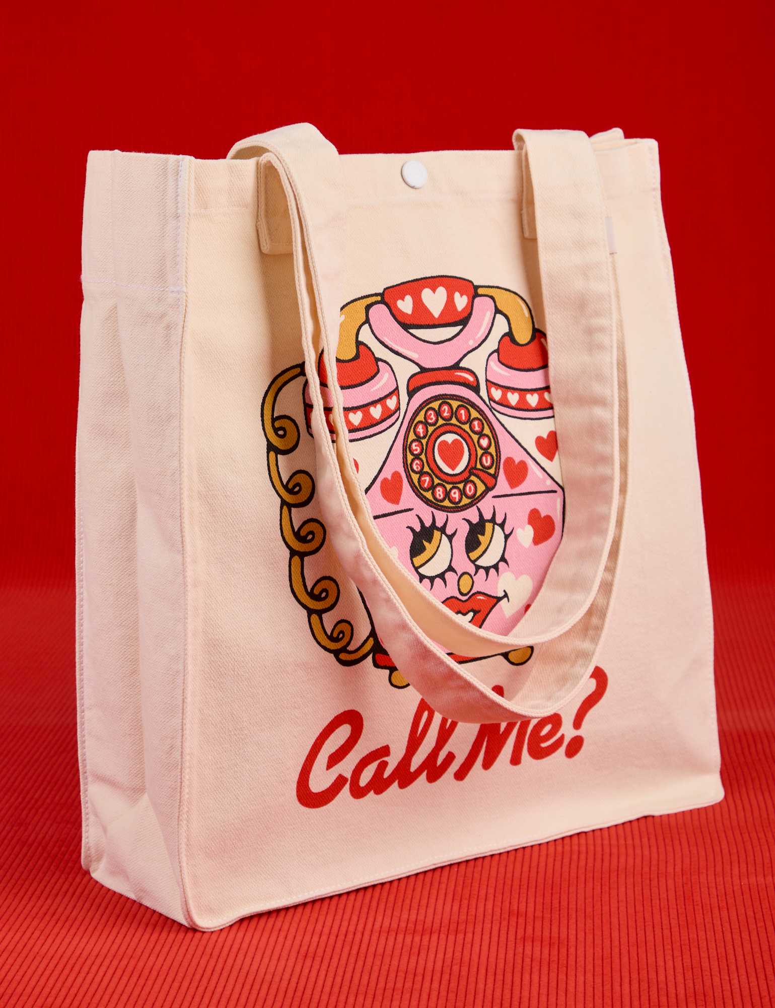 Angled front view of Call Me Shopper Tote