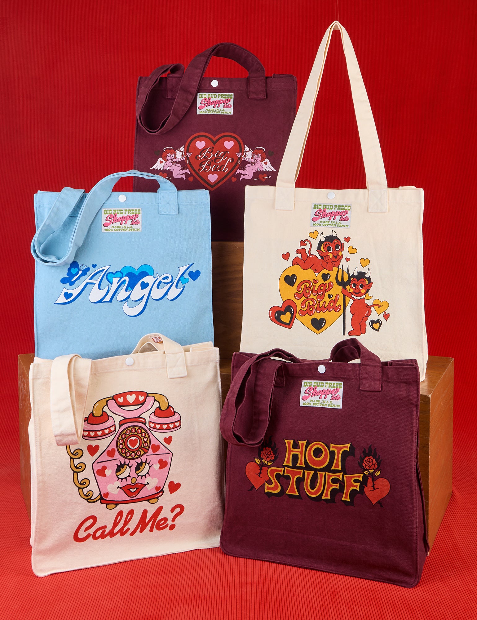 Valentine's Shopper Totes