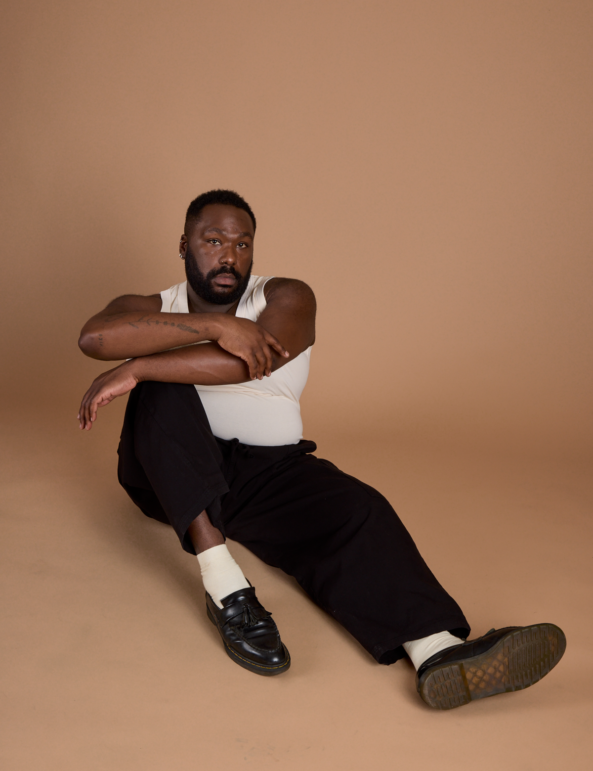 Drop Pocket Cargo Pants - Basic Black