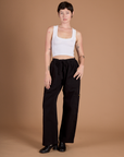 Drop Pocket Cargo Pants - Basic Black