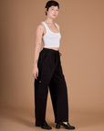 Drop Pocket Cargo Pants - Basic Black