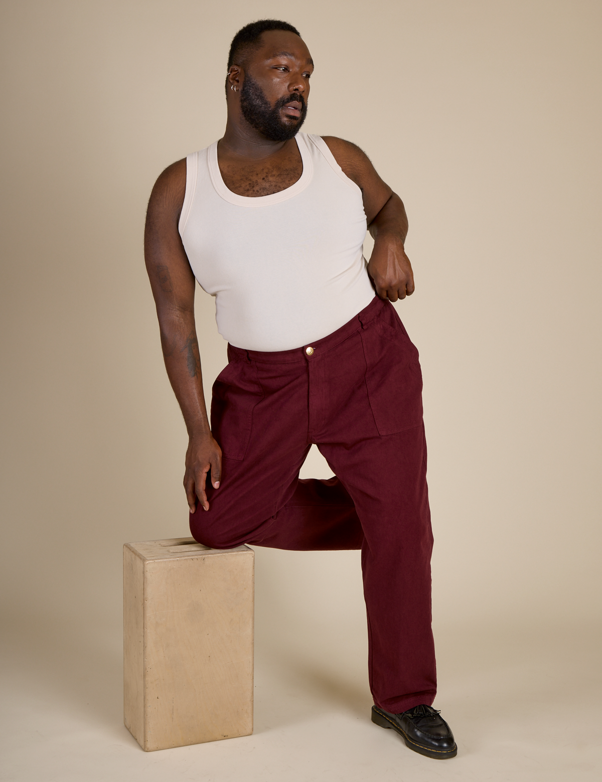 Work Pants - Red Wine