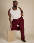Work Pants - Red Wine