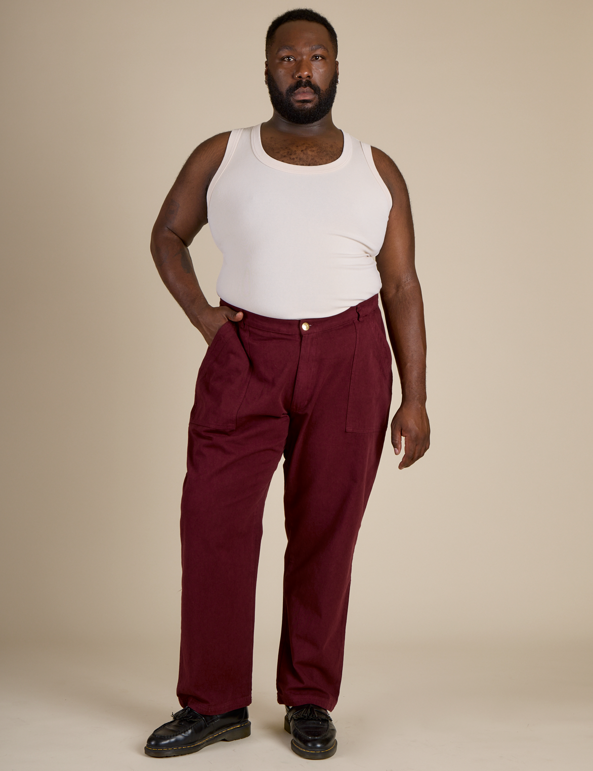 Work Pants - Red Wine
