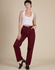 Work Pants - Red Wine
