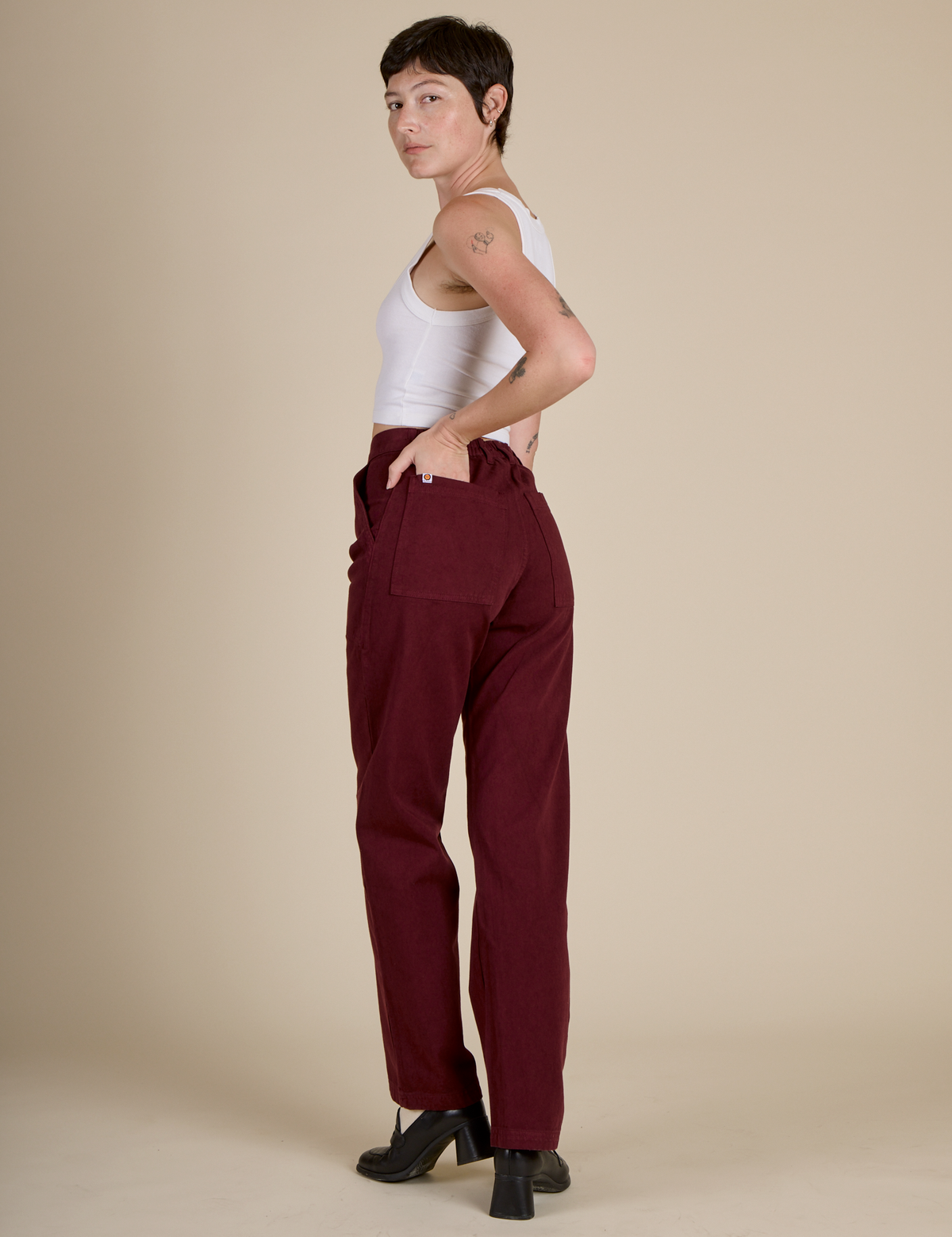 Work Pants - Red Wine
