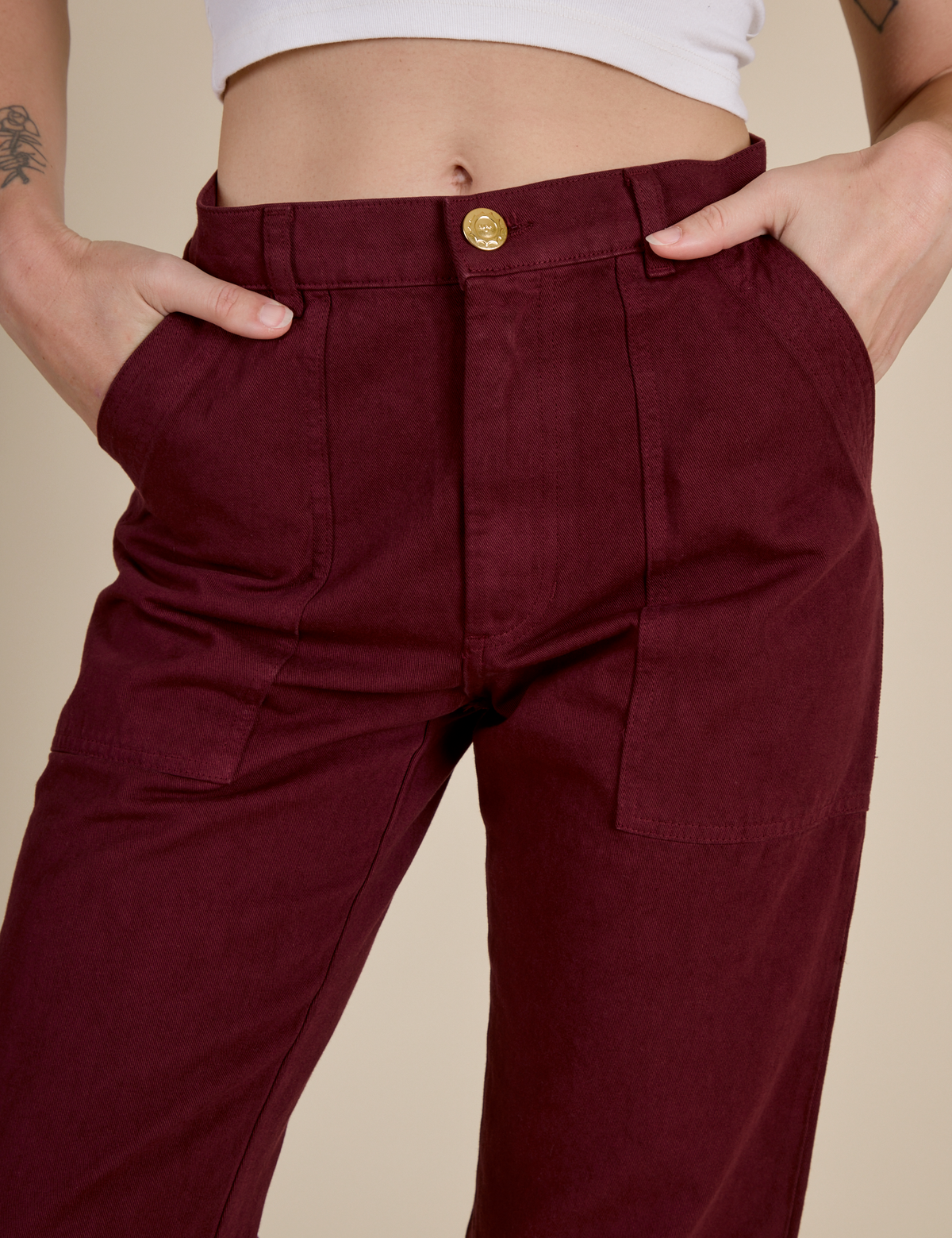 Work Pants - Red Wine