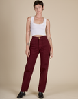 Work Pants - Red Wine