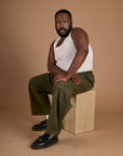 Drop Pocket Cargo Pants - Surplus Green