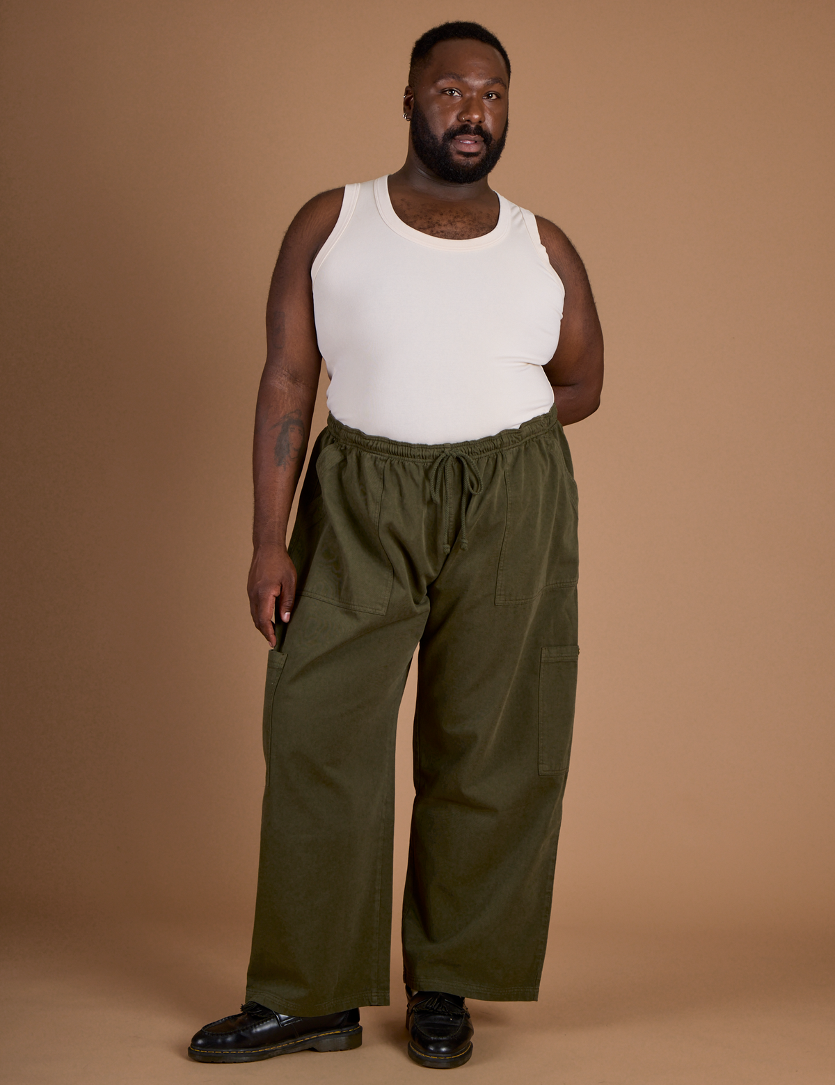 Drop Pocket Cargo Pants - Surplus Green