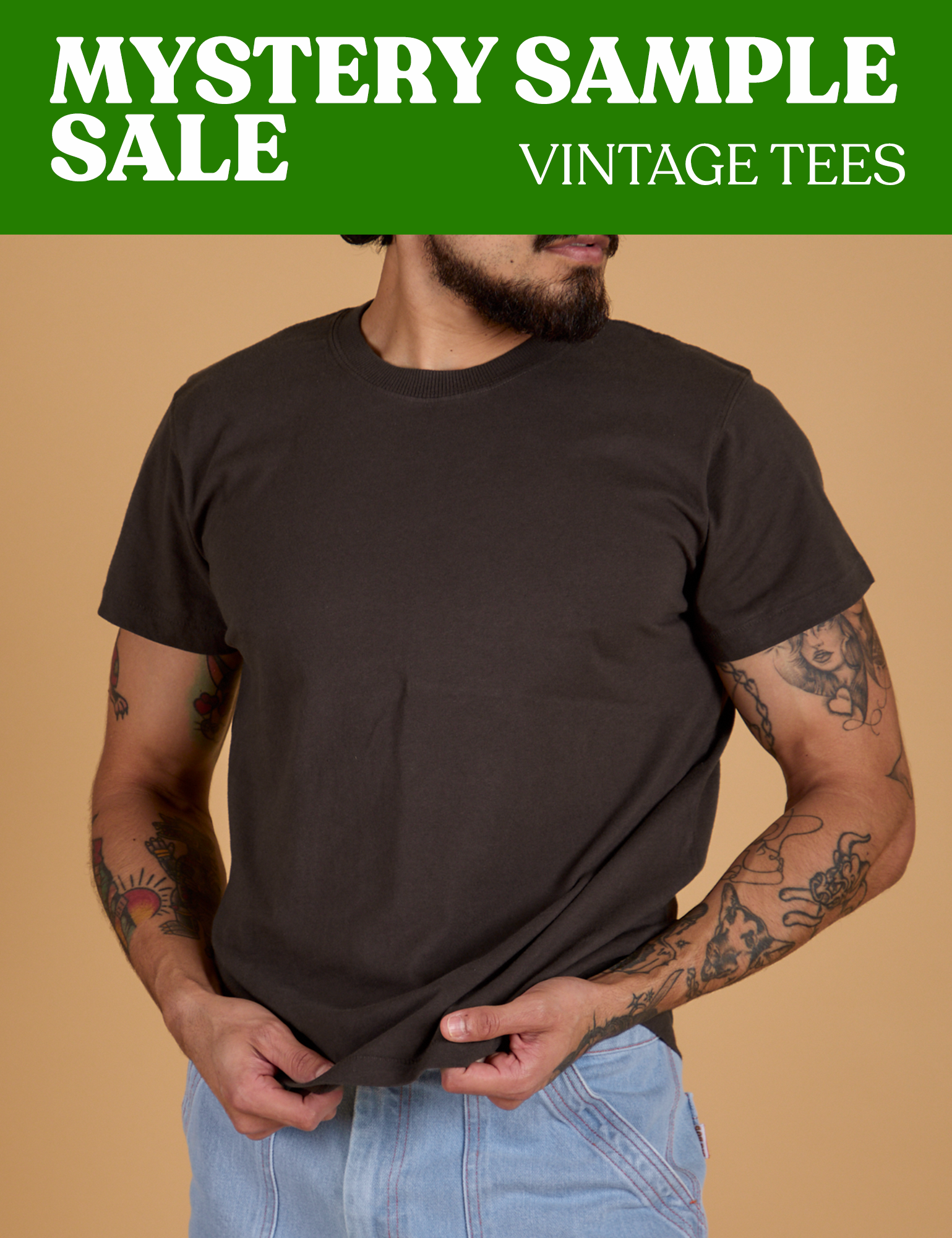 VINTAGE ORGANIC TEES - MYSTERY SAMPLE SALE! *FINAL SALE*