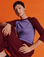 Alex is 5'8" and wearing P Faded Grape/Wine Colorblock Raglan Tee