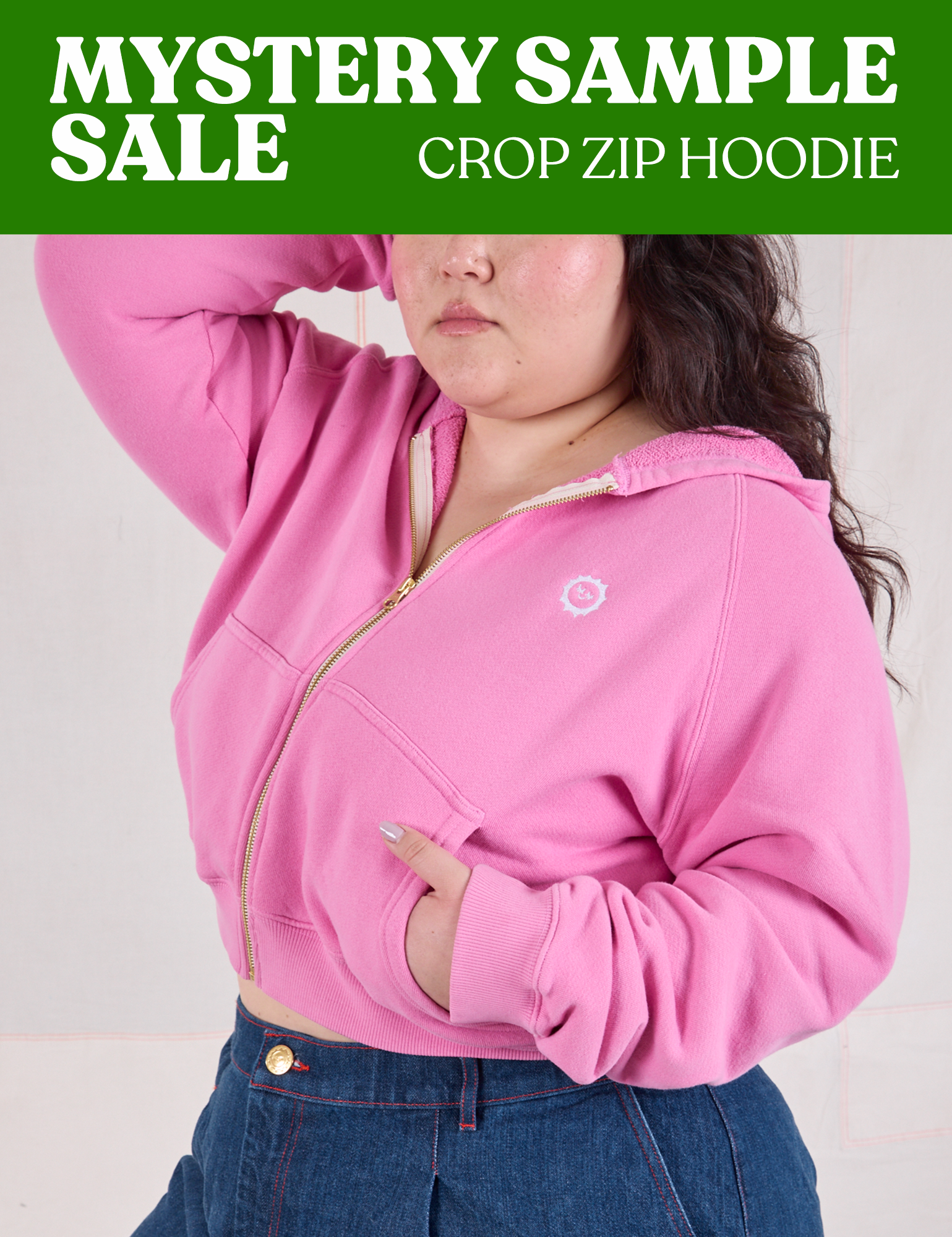 CROPPED ZIP HOODIE - MYSTERY SAMPLE SALE! *FINAL SALE*