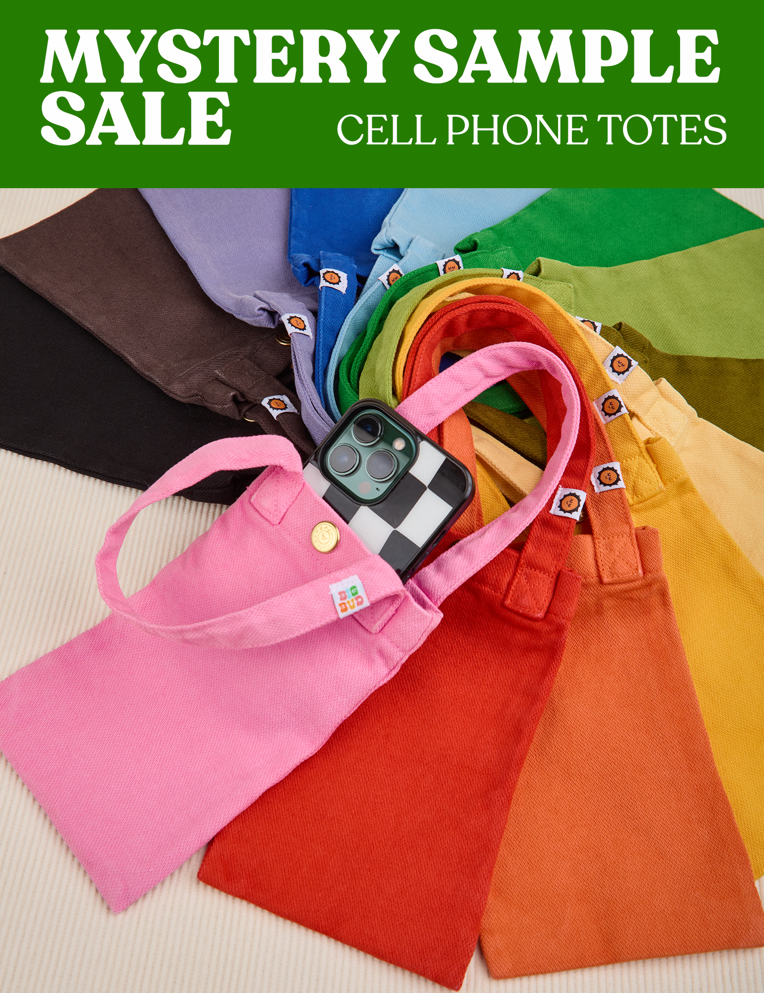 CELL PHONE TOTES - SAMPLE SALE! *FINAL SALE*