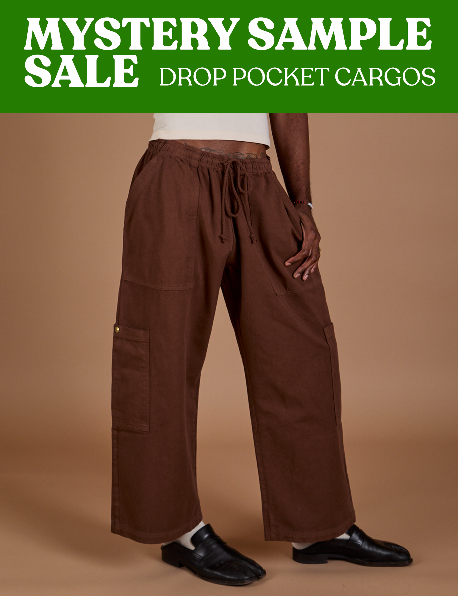 DROP POCKET CARGO PANTS - MYSTERY SAMPLE SALE! *FINAL SALE*