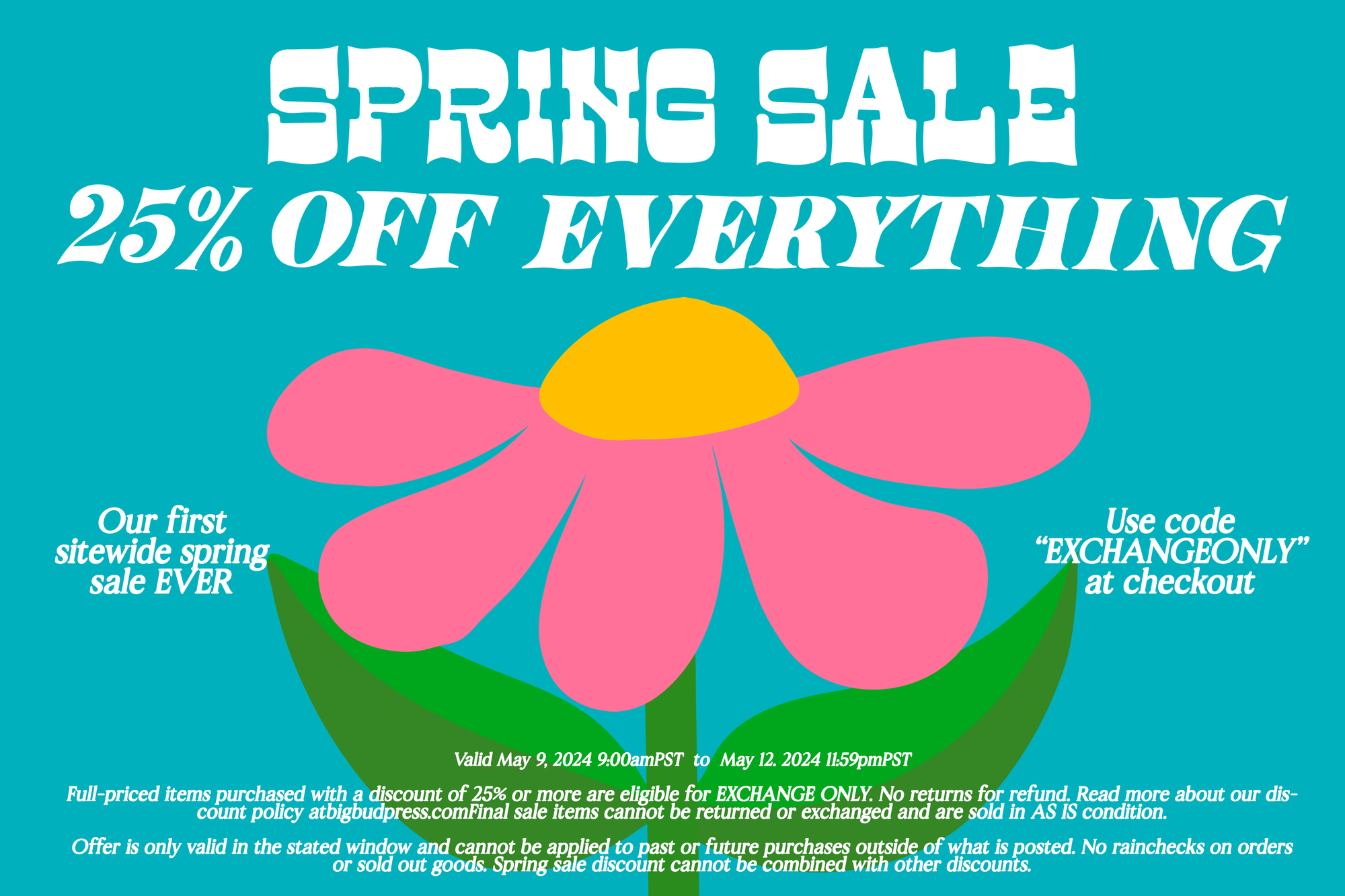SPRING SALE - 25% OFF ENTIRE SITE
