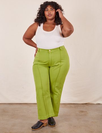 Buy Online Plus Size a Beige Solid Formal Trouser at best price  Plussin