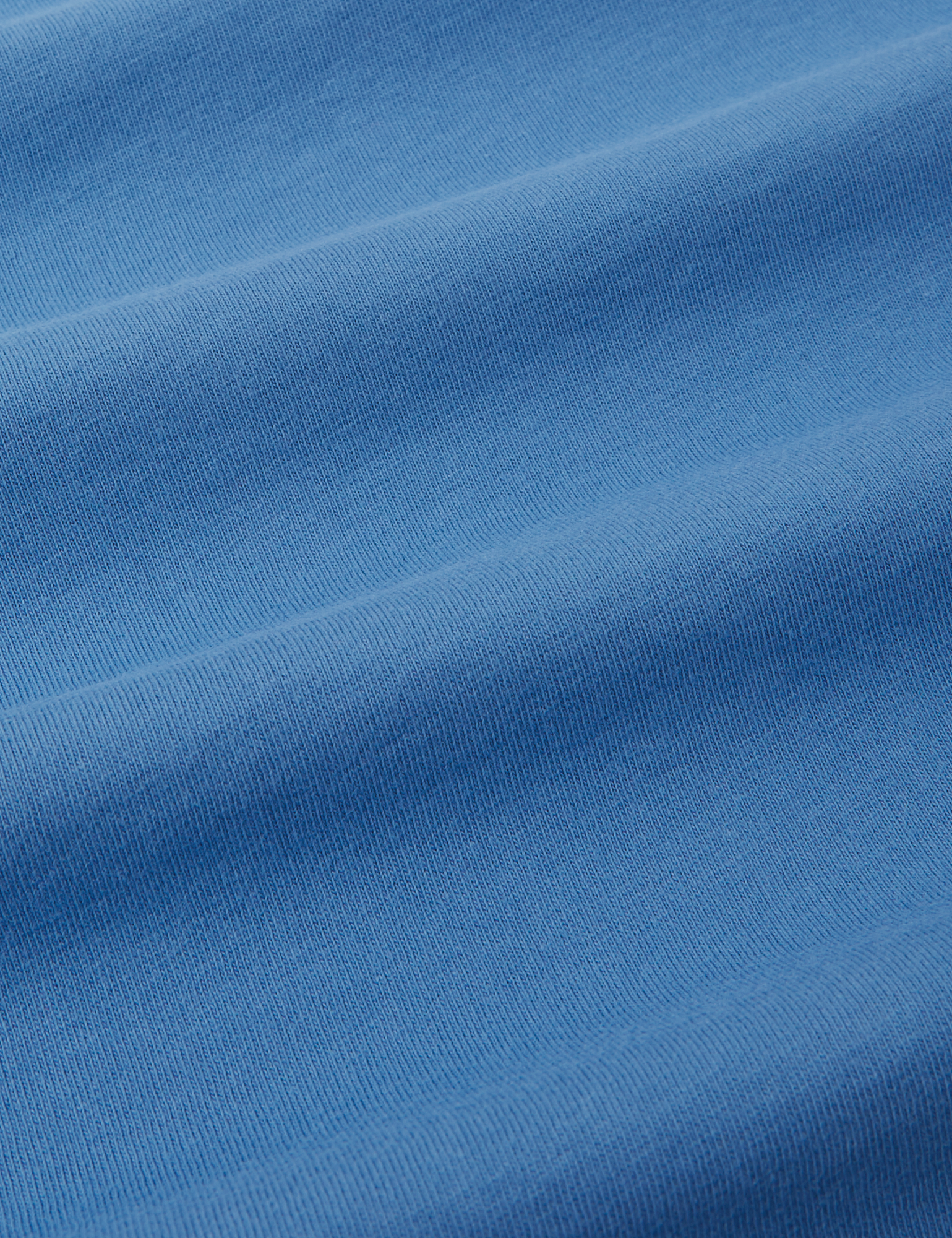The Organic Vintage Tee in Greek Blue fabric detail