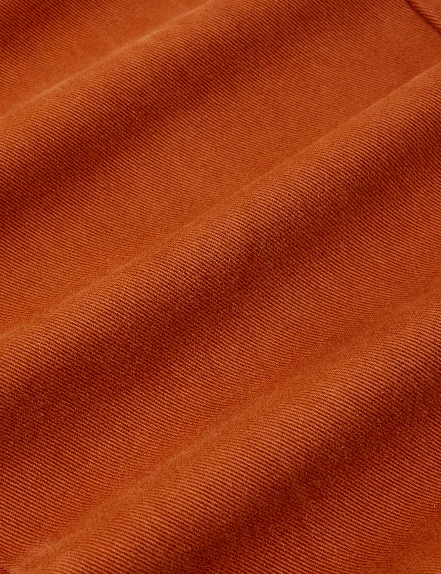 Work Pants in Burnt Terracotta fabric detail