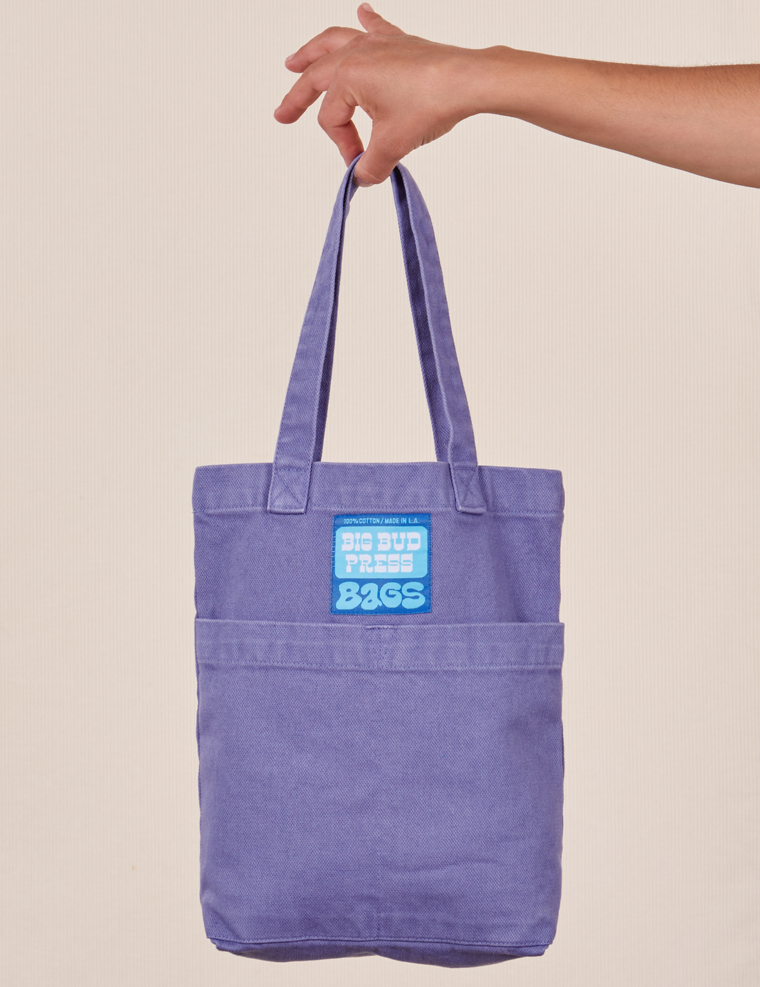 Mini Tote Bags in Faded Grape