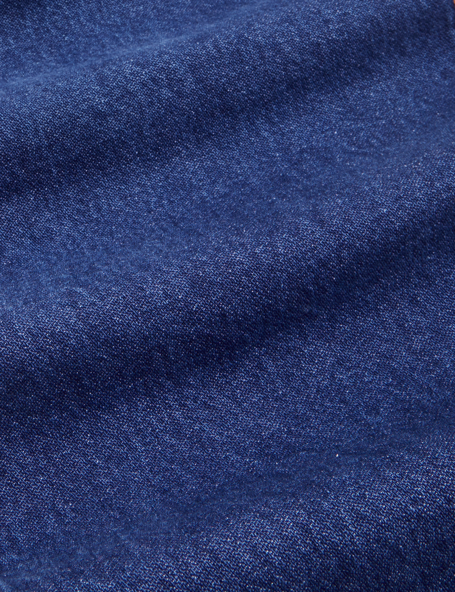 Indigo Denim Original Overalls in Dark Wash fabric detail