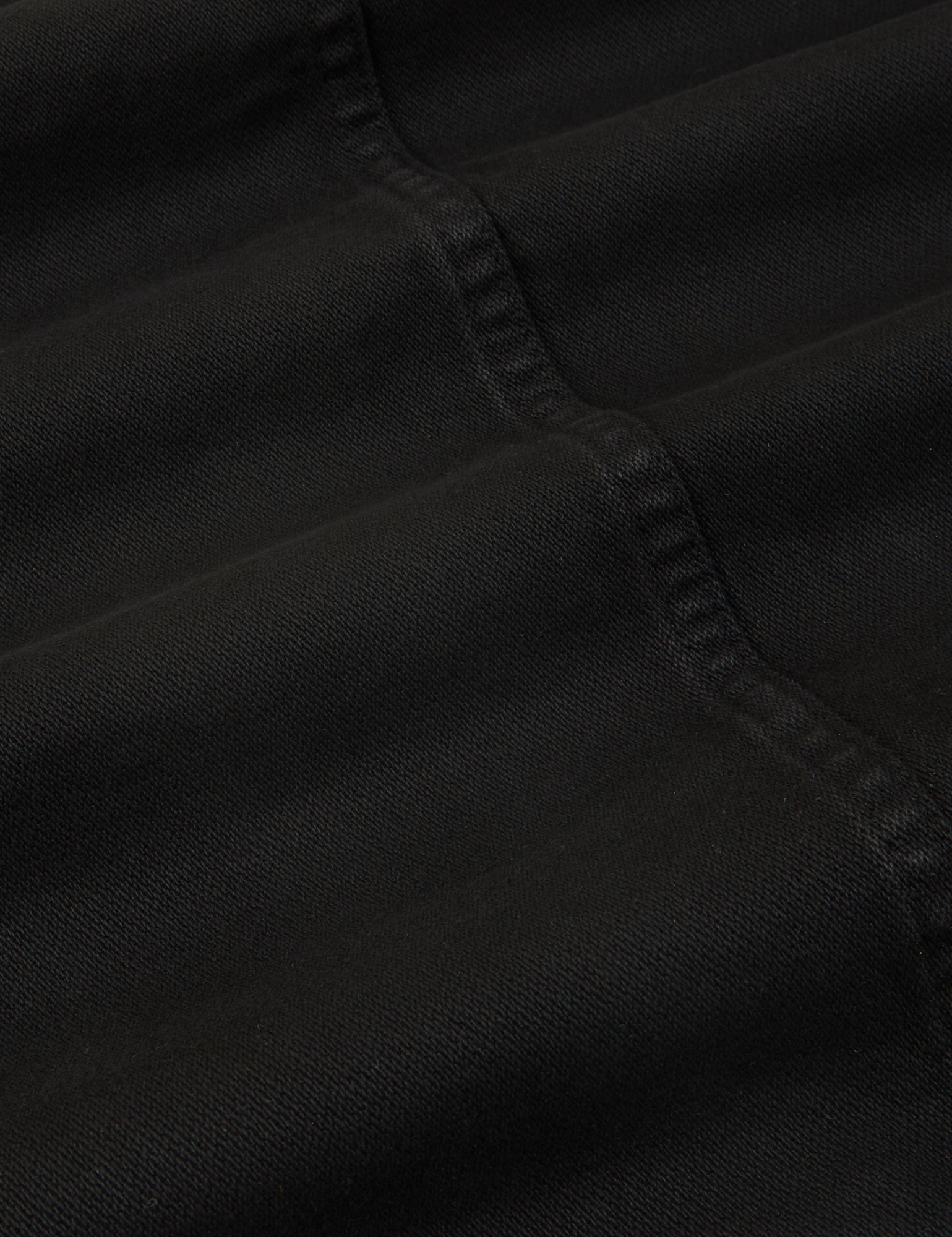 Denim Work Jacket in Basic Black fabric detail