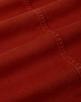 Denim Work Jacket in Paprika fabric detail