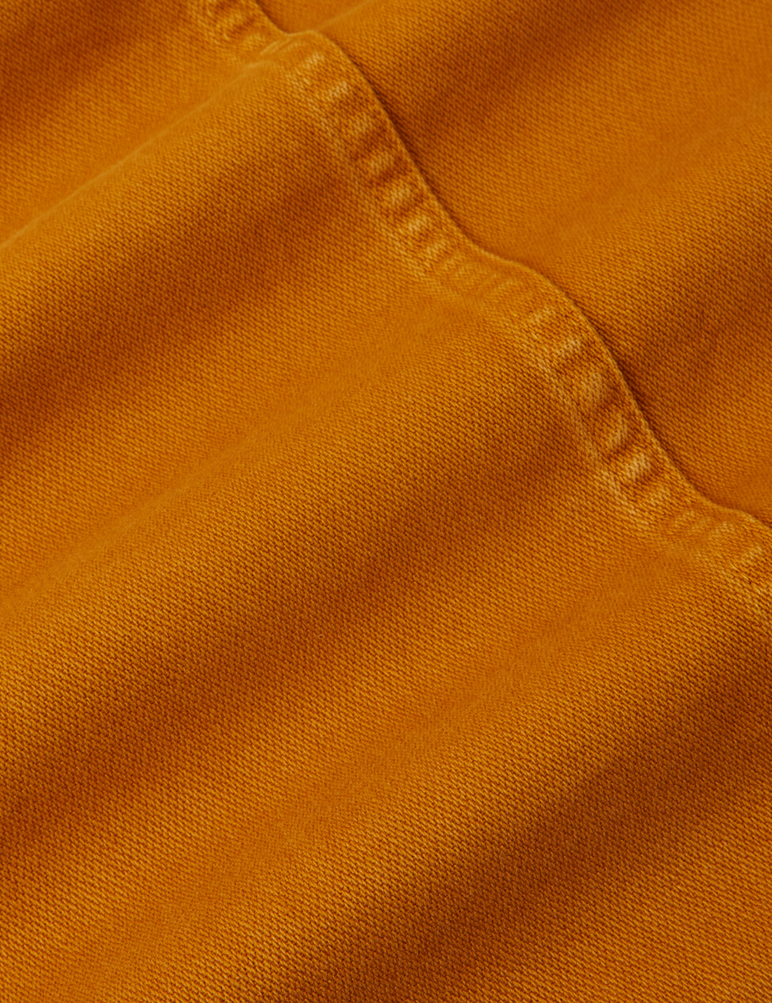 Denim Work Jacket in Spicy Mustard fabric detail