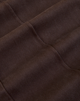 Western Pants in Espresso Brown fabric detail close up