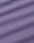 Long Sleeve Fisherman Polo in Faded Grape fabric detail