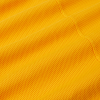 Long Sleeve Fisherman Polo in Sunshine Yellow fabric detail