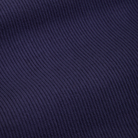 1/2 Sleeve Essential Turtleneck in Navy Blue fabric detail