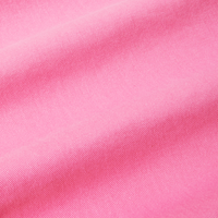 Short Sleeve Jumpsuit in Bubblegum Pink fabric detail close up