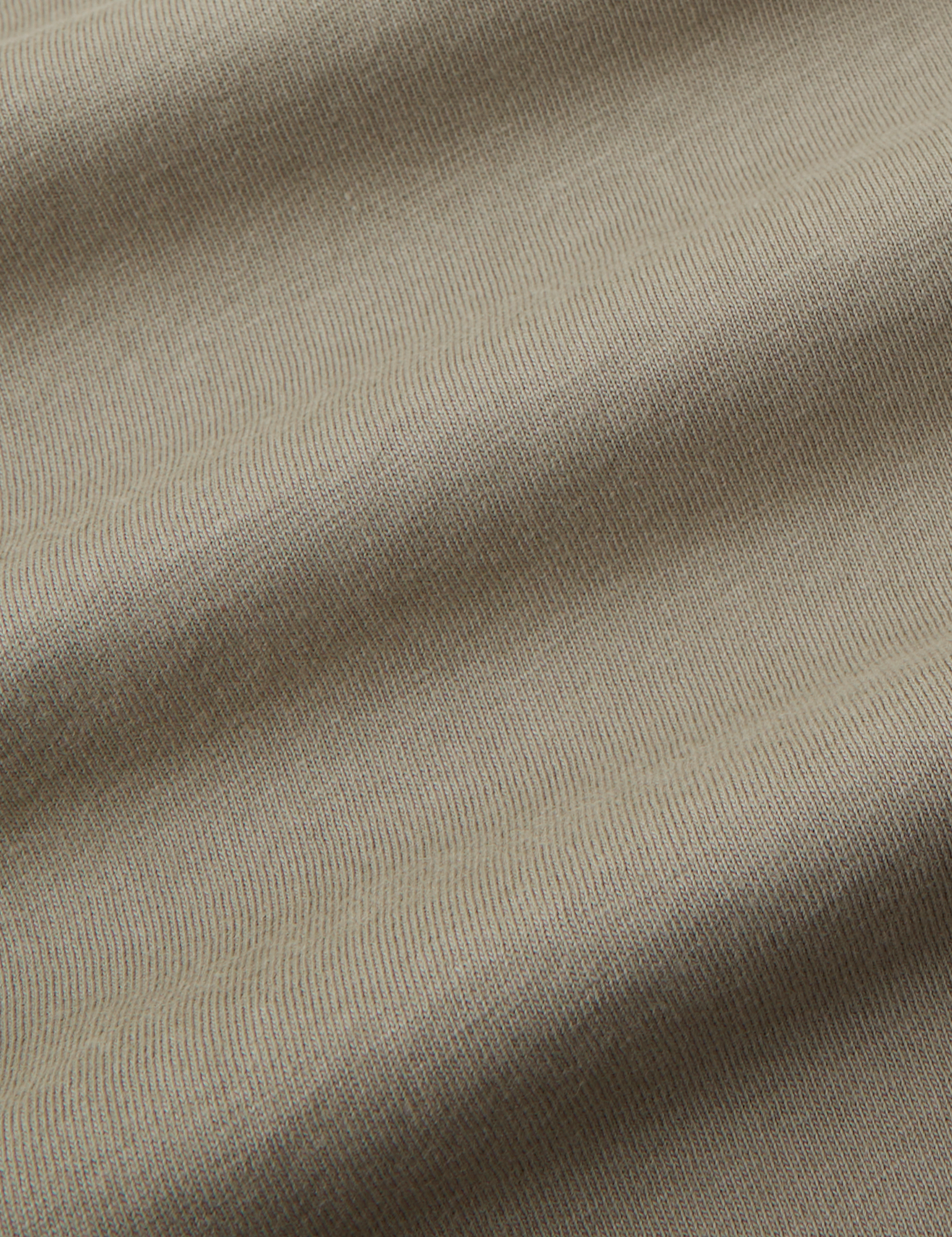 The Organic Vintage Tee in Khaki Grey fabric detail