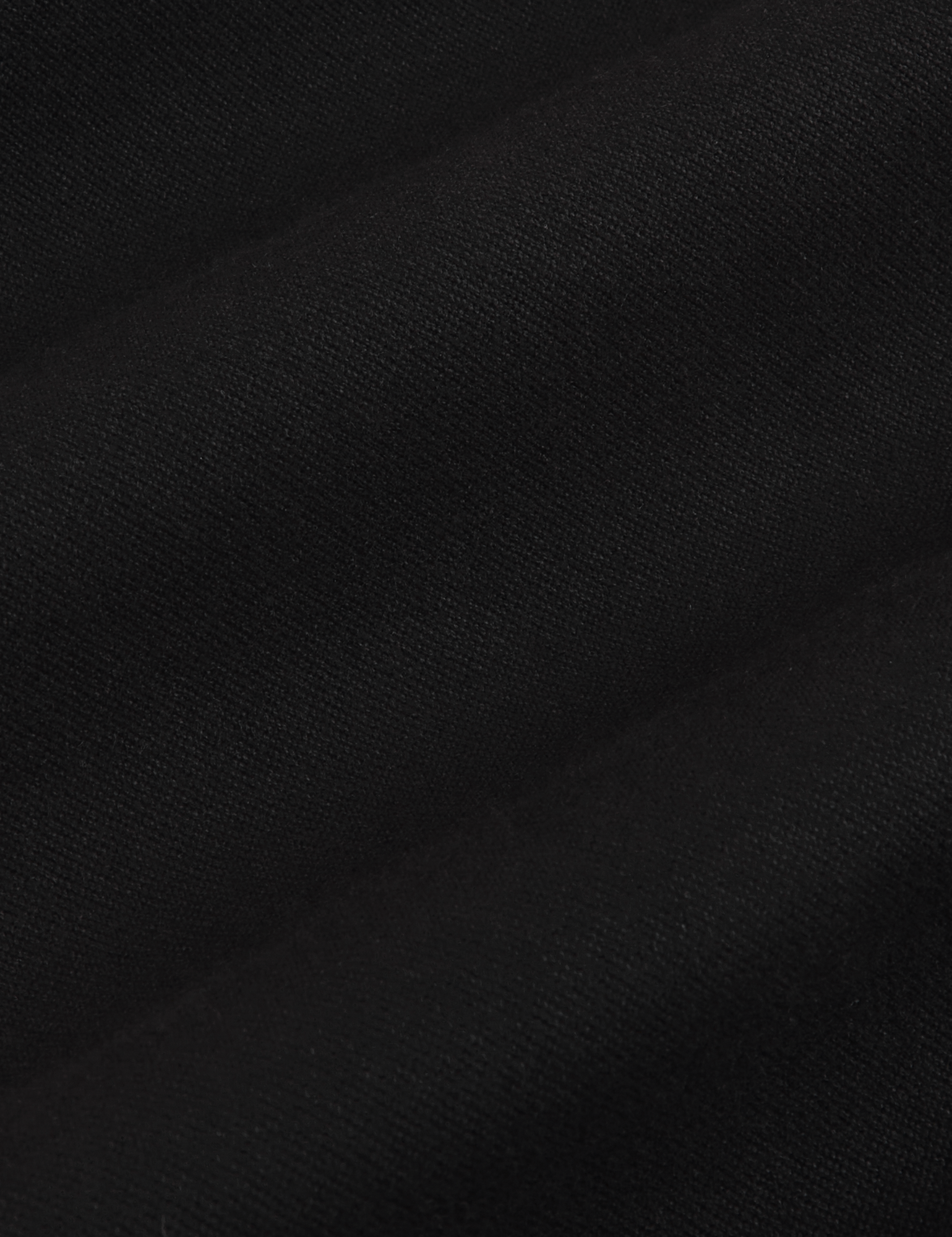 Organic Work Pants in Basic Black fabric detail