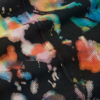 Rainbow Magic Waters Long Sleeve Fisherman Polo fabric detail close up