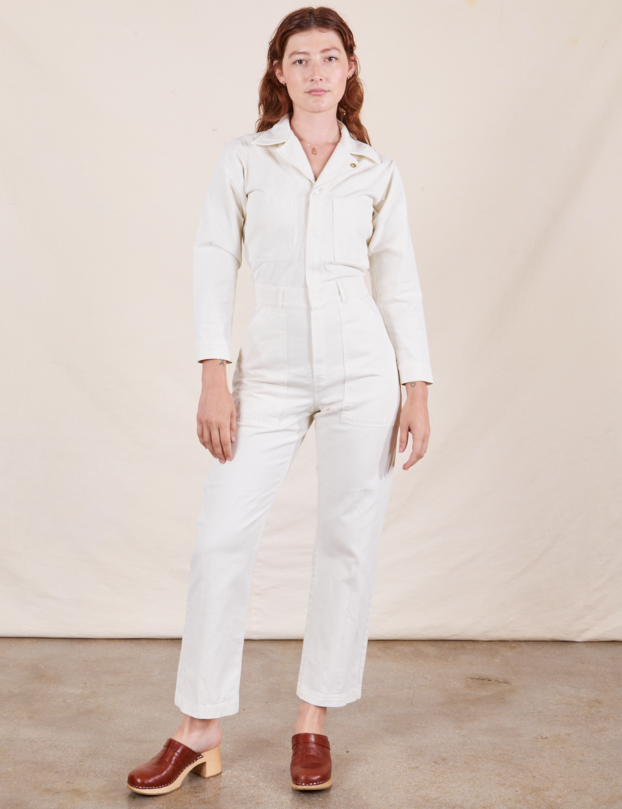 Everyday Jumpsuit in Vintage Tee Off-White on Alex