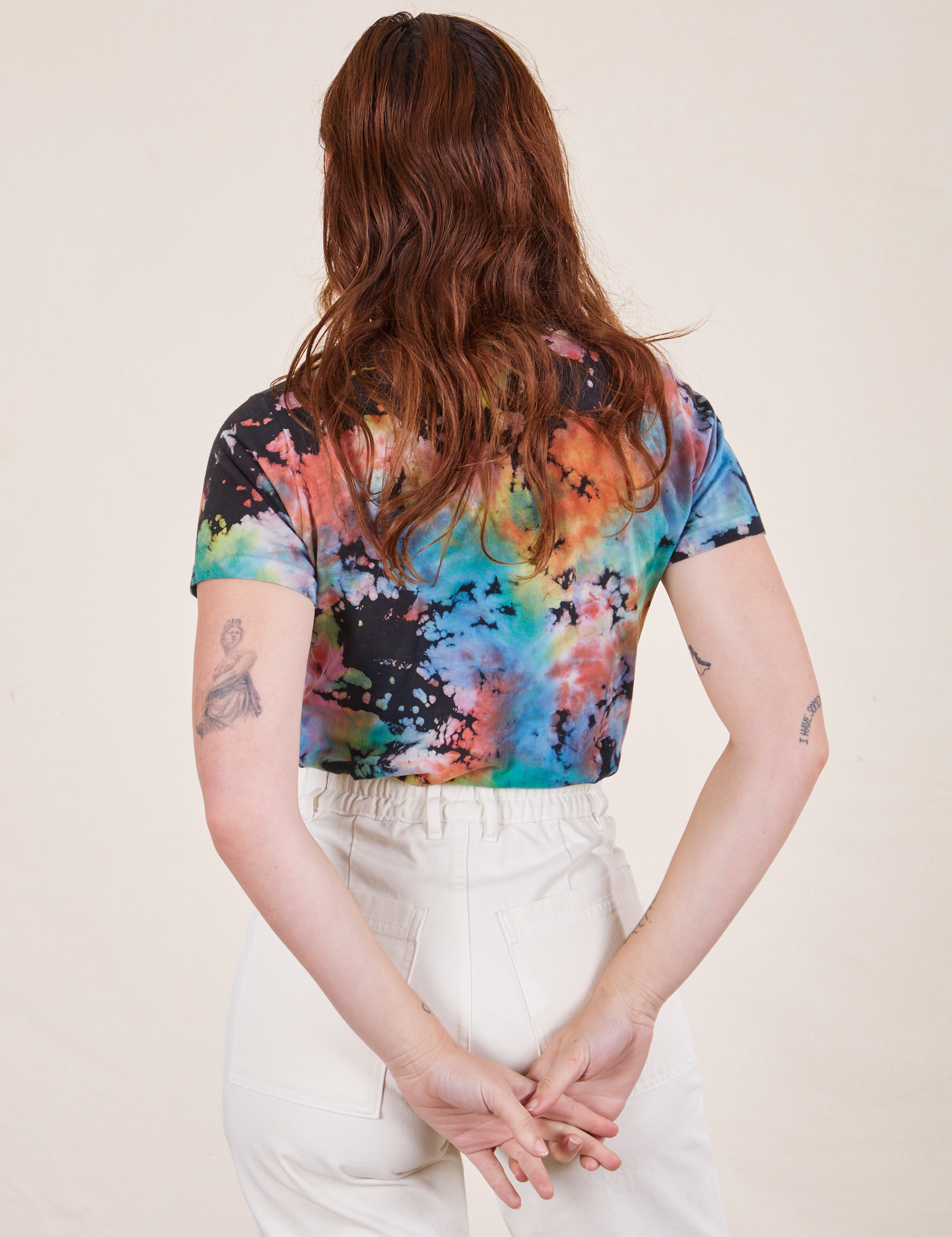 Back view of Rainbow Magic Waters Tee worn by Alex