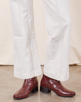 Western Pants in Vintage Tee Off-White pant leg close up on Jesse
