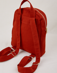 Mini Backpack back view in Paprika