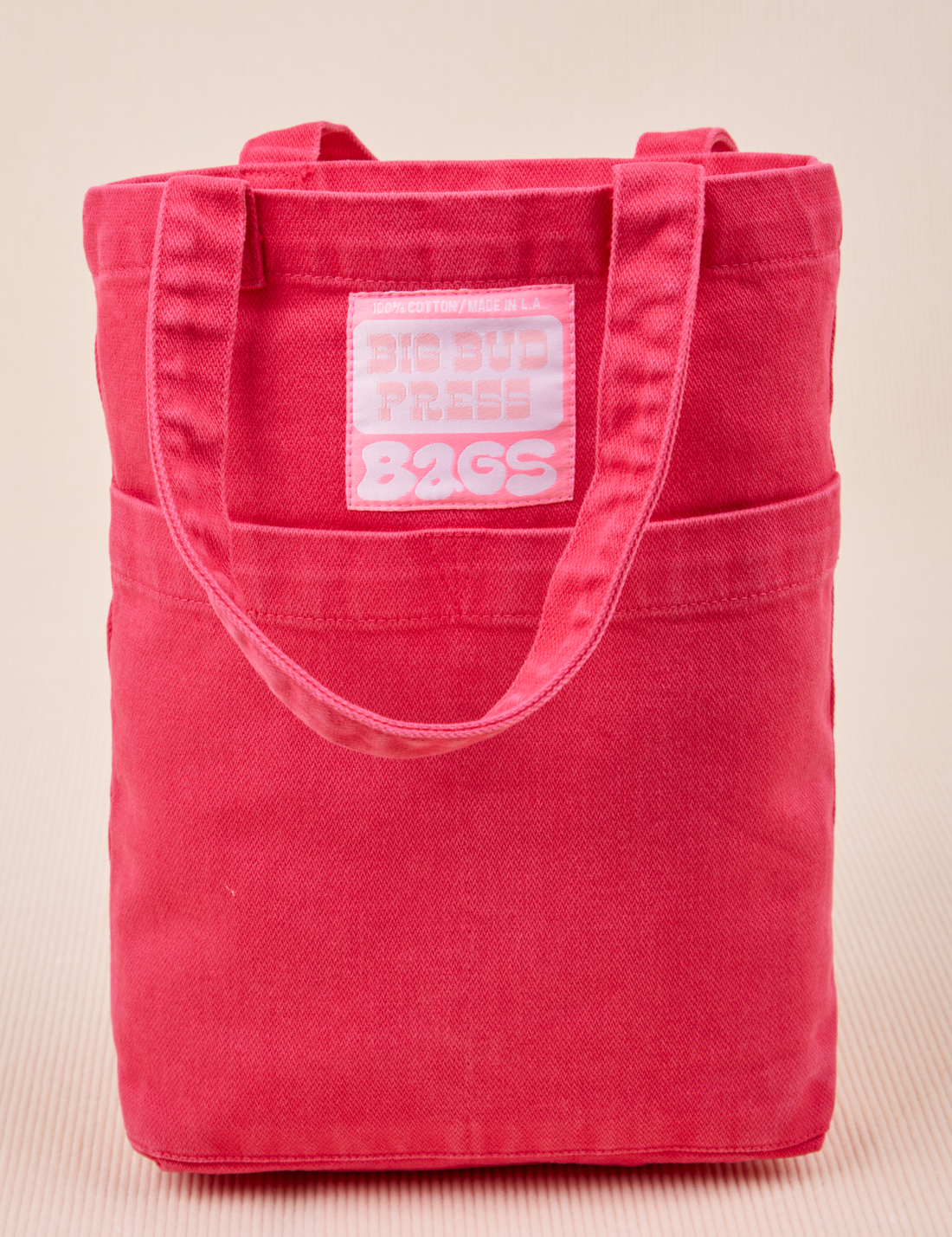 Mini Tote Bags in Hot Pink