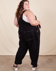 Back view of Original Overalls in Basic Black worn by Mara