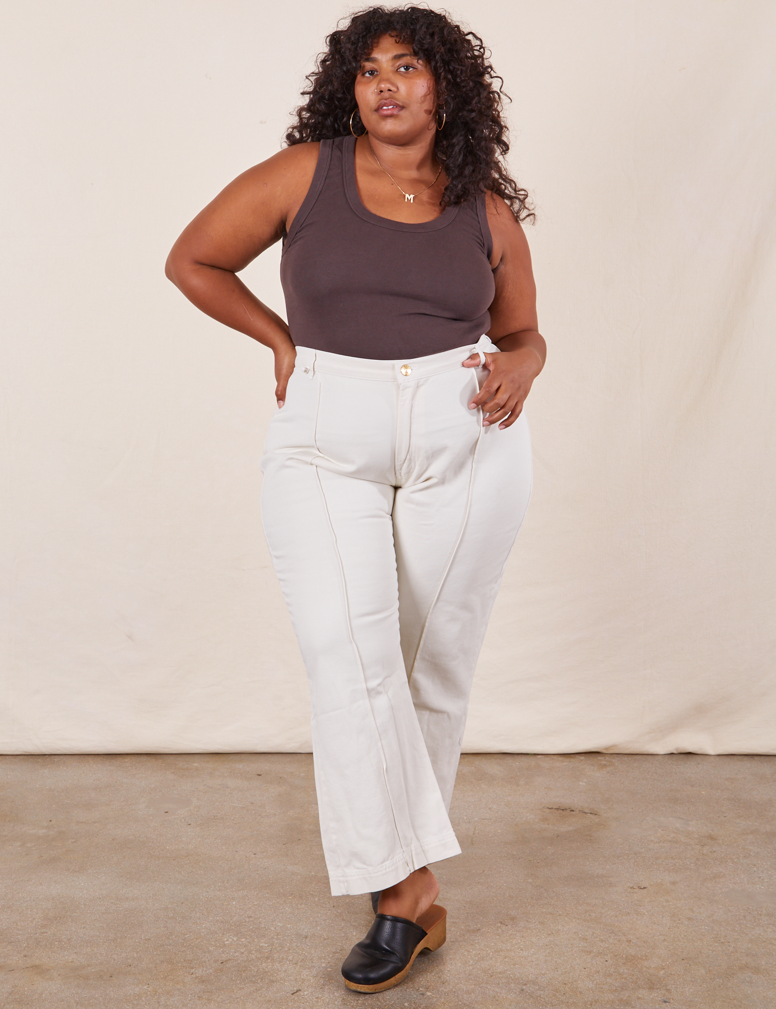 Plus size off white pants hot sale