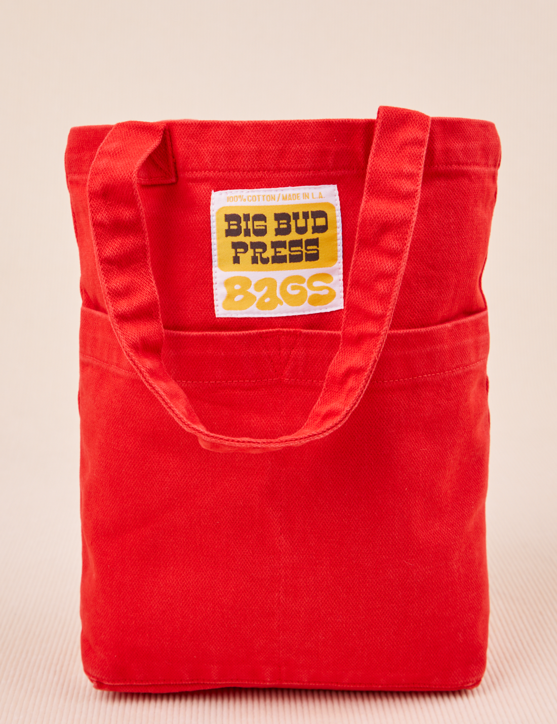 Mini Tote Bags in Mustang Red