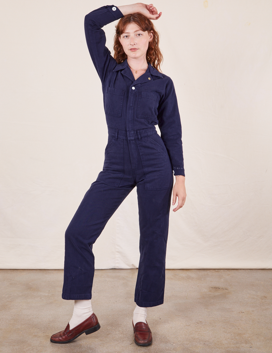 Everyday Jumpsuit in Navy Blue on Alex