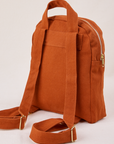 Mini Backpack in Burnt Terracotta back view